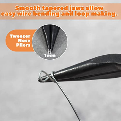 5-Inch Round Nose Pliers Specialty Pointed Nose Tweezer Nose Plier - style: Round Nose Pliers