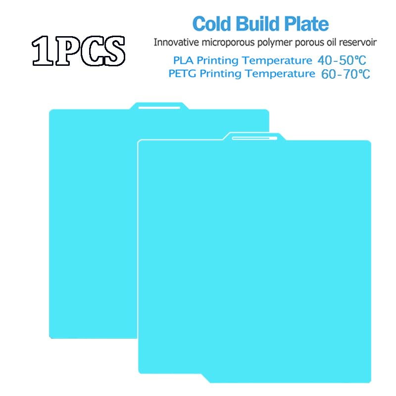 Tofelt 3D Printer Build Plate for Bambu Lab P1P P1S P2S X1C X1E A1, Light Blue, 257mm x 257mm, PLA PETG Compatible, Scratch Resistant Self-Recovering Surface - size: X1/P1/A1-257mm*257mm