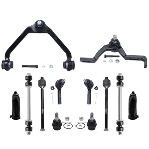 Detroit Axle - Front 12pc Ctrl Arms Kit for 01-03 Ford Explorer Sport Trac - size: 12CS3400085/12PC