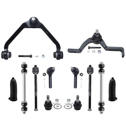 Detroit Axle - Front 12pc Ctrl Arms Kit for 01-03 Ford Explorer Sport Trac - size: 12CS3400085/12PC
