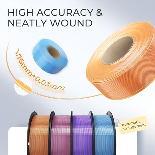 CREALITY PETG Filament 1.75mm 3D Printer Filament, 1kg (2.2lb) Neatly Wound Spool, Dimensional Accuracy ±0.03mm, Excellent Toughness, Fits for Most FDM 3D Printers, Transparent - color: 1kg Transparent Petg With Spool, size: 1.75 mm