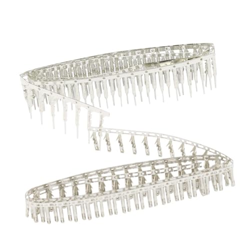 100PCS 2.54mm 18-24awg Male Pin Crimp Terminal Connector + 100PCS Female Pins Connector Kits for Dupont Jumper Wire Cable - color: 100PCS Male and 100PCS Female