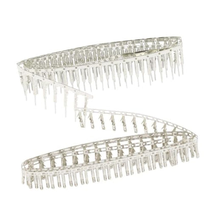 100PCS 2.54mm 18-24awg Male Pin Crimp Terminal Connector + 100PCS Female Pins Connector Kits for Dupont Jumper Wire Cable - color: 100PCS Male and 100PCS Female