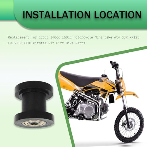 8mm and 10mm Chain Roller Pulley Tensioner Wheel Guide Per Replacement for 125cc 140cc 160cc Motorcycle Mini Bike Atv SSR XR125 CRF50 KLX110 Pitster Pit Dirt Bike Parts
