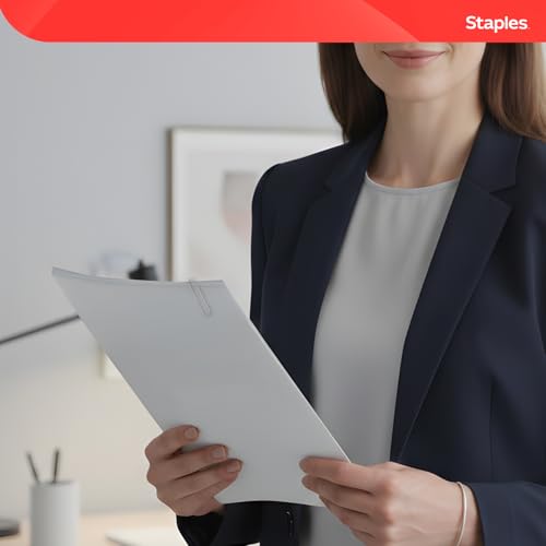 Staples Jumbo Paper Clips, Silver, Large Steel, 1,000-Pack - size: 1,000 Pack