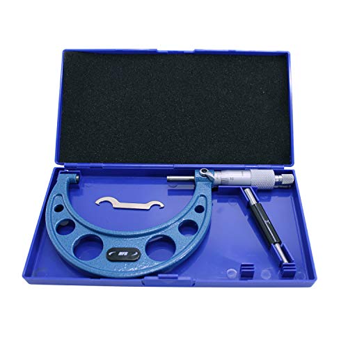 HFS(R) 3-4" Outside Micrometer with 0.0001" Accuracy, Carbide Anvil and Laser-Etched Scale - size: 3-4"x0.0001", style: Classic Ratchet