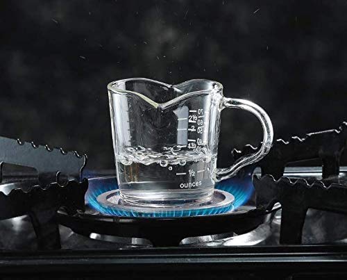 150ml Glass Measuring Cup Double Spouts Espresso Cup Shot Glass Heat-Resistant Handle Transparent Scale Ounce Measure Jugs Mixing Mug for Bar Party Wine Milk Coffee Liquid Heavy Glass Measuring Cup - color: 150ml