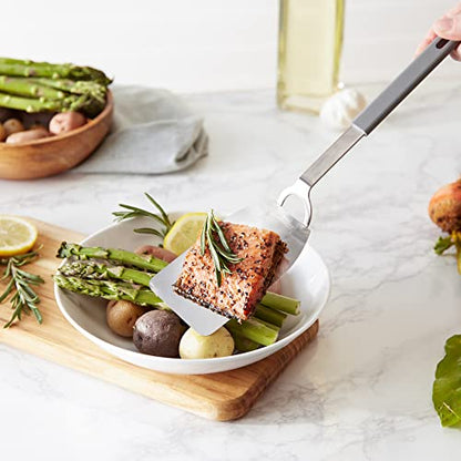 RSVP International Endurance Kitchen Tool Collection Flexible Stainless Steel, Dishwasher Safe, Spatula - size: Spatula, Standard