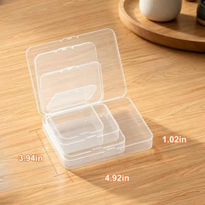 32 Pack 3.74 x 3.74 x 1.02 inch Clear Plastic Storage Containers with Lids - color: 32 PCS, size: 9.5 x 9.5 x 2.6 inch