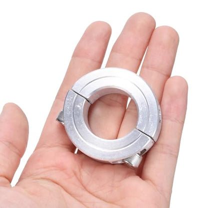 uxcell Double Split Clamp-On Shaft Collar for 1" Shaft, Aluminum Alloy - size: 1"