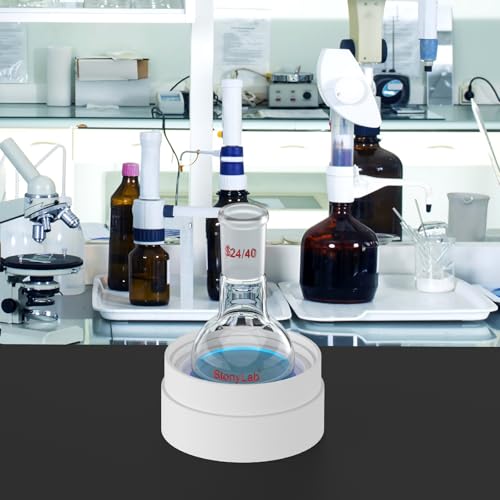 StonyLab Glass 100ml Heavy Wall Single Neck 1 Neck Round Bottom Flask RBF, with 24/40 Standard Taper Outer Joint – 100ml - size: 100 ml