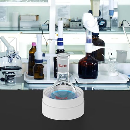 StonyLab Glass 100ml Heavy Wall Single Neck 1 Neck Round Bottom Flask RBF, with 24/40 Standard Taper Outer Joint – 100ml - size: 100 ml