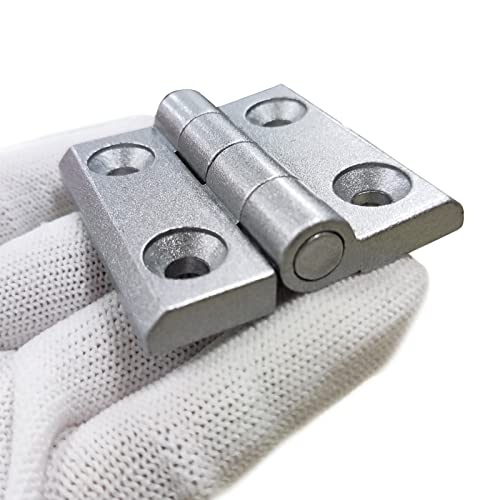 4 Sets 10 Series Aluminum Extrusion Profiles Pivot Hinge Bracket Install Kit Connector, 4Pcs 1010 Hinge with T-Nuts Screw Bolt for 1" x 1" 1 Inch x 1 Inch Extruded Aluminum Rail - style: 4 sets pivot hinge with m5