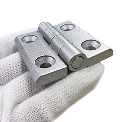 4 Sets 10 Series Aluminum Extrusion Profiles Pivot Hinge Bracket Install Kit Connector, 4Pcs 1010 Hinge with T-Nuts Screw Bolt for 1" x 1" 1 Inch x 1 Inch Extruded Aluminum Rail - style: 4 sets pivot hinge with m5