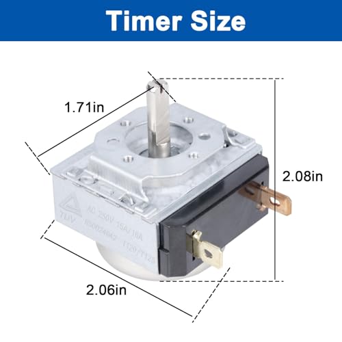 Battery Charger Timer Kit, 120 Minutes Mechanical Timer with Hold Position