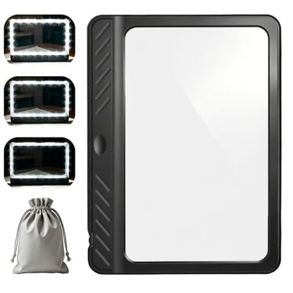 5X Magnifying Glass for Reading, Large Full Page Magnifier with Light
