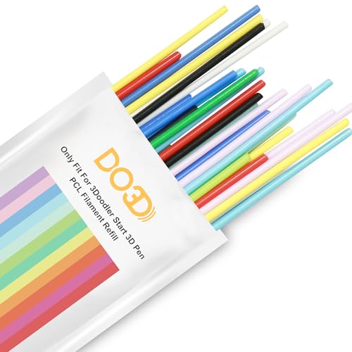 3D Pen PCL Filament Refill, Only Fit for 3Doodler Start 3D Pen, PCL Filament Refill Pack by DO3D (10 Colors) - color: Pcl 10 Colors