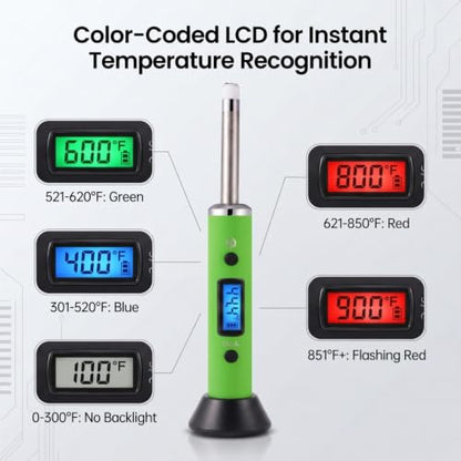 Real-time Temperature Reading Device, Digital thermocouple Thermometer Kits - (Green) - color: Green