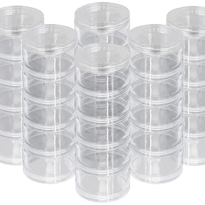 Luomorgo 6 Sets Stackable Clear Plastic Containers, 10ML, 5-Layer - size: 10ML