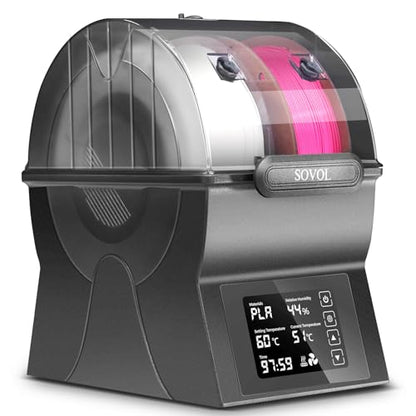 Sovol Filament Dryer, SH02 Dry Box 3D Printer Sealed Filament Storage Box - color: Metal Gray, size: 2 KG