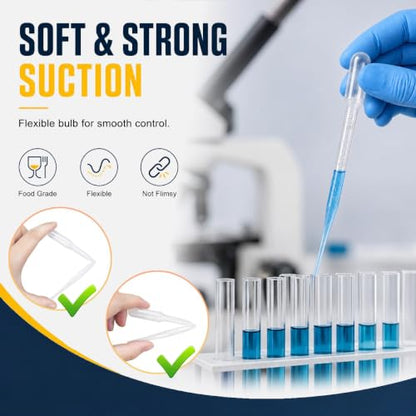 moveland 25PCS 3ML Plastic Dropper Pipettes for Essential Oils, Home Use - size: 3 ML