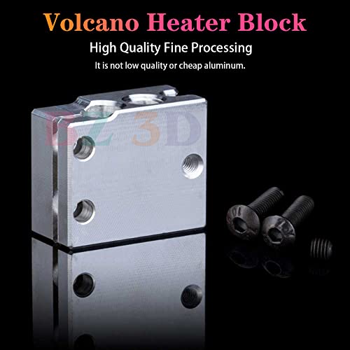 V6 Volcano All Metal Hotend Full Kit,12V 40W Direct & Bowden J-Head Hotend,Nozzle 0.4,Titanium Alloy Heatbreak for 3D Printers V6 Volcano Hotend,Titan,Dual Driver Extruder. - size: Volcano Hotend Kit, style: 12V Kit