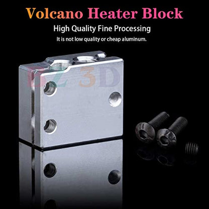 V6 Volcano All Metal Hotend Full Kit,24V 40W Direct & Bowden J-Head Hotend,Brass Nozzle 0.4,Titanium Alloy Heatbreak for 3D Printers V6 Volcano Hotend,Titan,Dual Driver Extruder. - size: Volcano Hotend Kit, style: 24V Kit