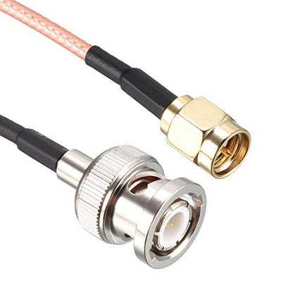 uxcell RG316 Coaxial Cable with BNC Male to SMA Male Connectors 50 Ohm 4 ft - size: 4 Feet