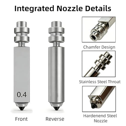 3PK 0.4MM Kobra X Nozzle for Anycubic Kobra 4 - size: Kobra X - 3