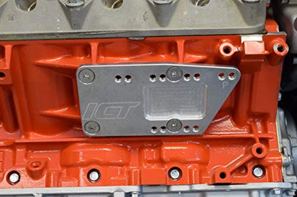 ICT Billet SBC Vehicle to LS Engine - Motor Mount Adapter Plate - Universal Swap Bracket Small Block LS Conversion Adjustable LS1 LS3 LS2 LQ4 LQ9 LS6 L92 L99 L33 LR4 Billet 551628