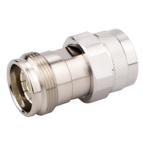 4.3/10 Mini Din Female to N Male Adapter 4.3-10 MiniDIN Adaptor Low PIM 160dBc (4.3-10 Female to N Male) - color: 4.3-10 Female to N Male