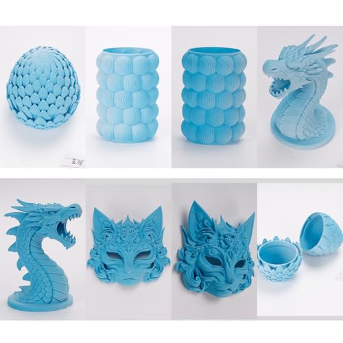 iSANMATE Matte Dual Color PLA Filament Color Change 1.75MM 1KG Blue Silver - color: Blue Silver