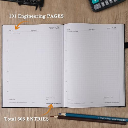 Engineering Notebook, Professional Engineering Paper Notebooks for Work