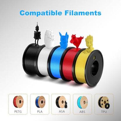 6-Pcs 3D Printer Hotend Silicone Sock for Flashforge Adventurer 5M / 5M Pro (AD5M), Heater Block Silicone Cover High Temperature Resistant up to 300°C, Precision Fit for AD5M Series Hot End - size: Silicone Sock for AD5X