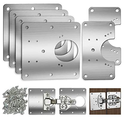 Cabinet Hinge Repair Plate Hinges Repair Fixing Plates Cabinet Repair Board - size: Large & Small