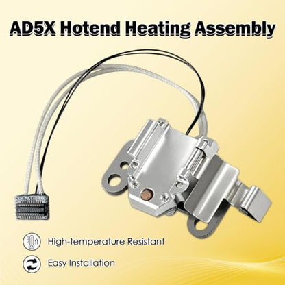 for Flashforge AD5X Upgraded 0.4MM Integraded Nozzle & Heating Assembly Kit - size: 2 PCS