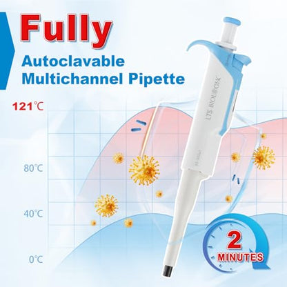30-300μL LTS Pipette, Single Channel, Adjustable, Autoclavable - size: 30-300μL