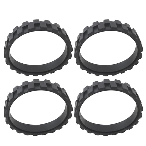 Premium 4-Piece Anti-Slip Rubber Tire Set with Enhanced Grip for i-Robot Roomba 700 and for 800 Series