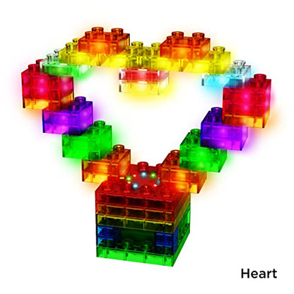 E-Blox Building Blocks STEM Circuit Kit, Build Your Own Sound & Touch Controlled Light Show, LED Lights Fade in & Out, Reacts to Voice & Music, Science, Birthday Gift, Boys, Girls, 5+