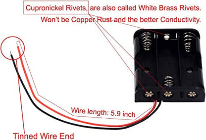 (Pack of 8) 1AA 2AA 3AA 4AA and 1AAA 2AAA 3AAA 4AAA Battery Holders