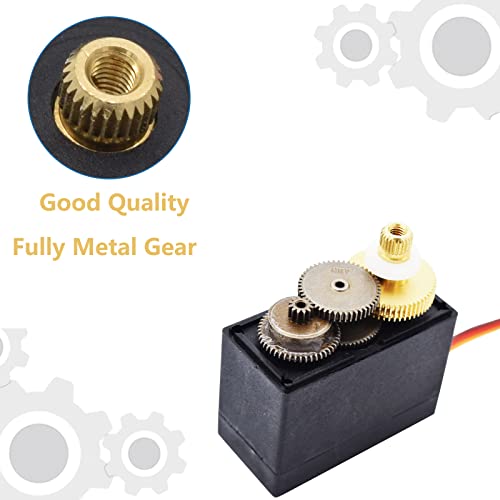 Adeept 996R Servo Motors, Metal Gear Torque Digital Servos Motor - style: 4PCS