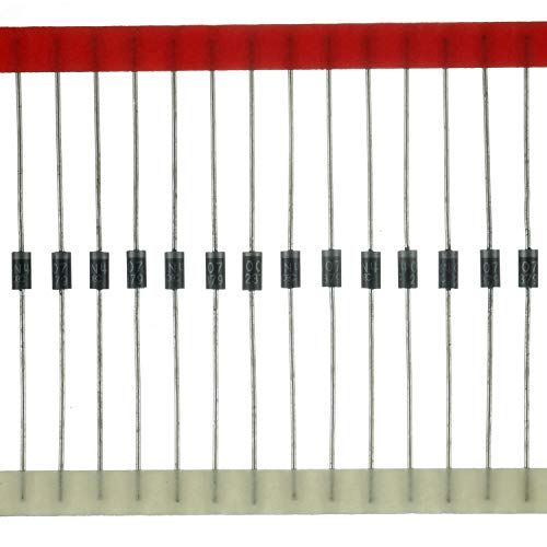 BOJACK 10 Values 300 pcs Rectifier Diodes 1N4001 1N4002 1N4003 1N4004 1N4005 1N4006 1N4007 Schottky Diodes 1N5817 1N5818 1N5819 Assortment Kit