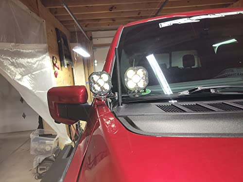 iJDMTOY Dual LED Pod Light Mounting Brackets for Car/Truck/SUV