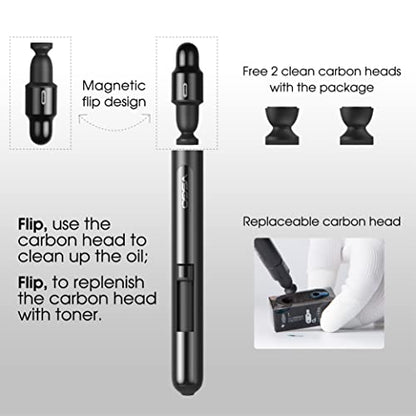 VSGO Lens Cleaning Pen with Power Switch and 2 Replaceable Carbon Tips