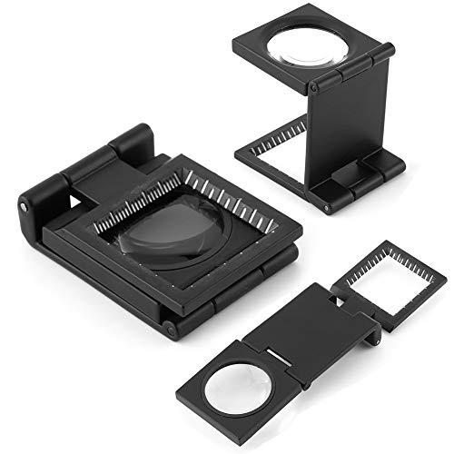 10X 28MM Pocket Magnifier Small Jewelers Loupe Folding Magnifying Glass - size: 3