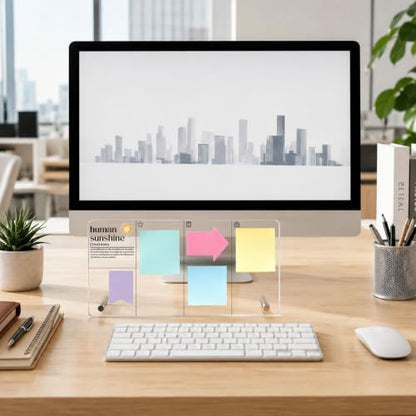 Human Sunshine Memo Board Inspirational Gifts Acrylic Monitor Memo Board - color: Human Sunshine