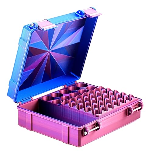 Vial Guard Storage Hard Case for 3ml, 5ml, 10ml, 30ml Vials, Secure Holder Multiple Sizes (Metalic, Pro Max 35x3ml 10x10ml) - size: Pro Max 35x3ml 10x10ml