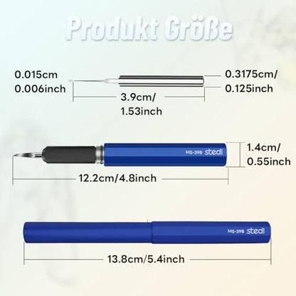 stedi Model Scriber Chisel,Tungsten steel Blades 0.15mm,for Modeling Hobby - style: Blue+0.15mm