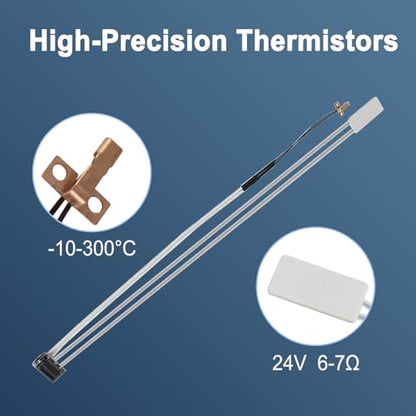 Upgraded Hotend Heating Assembly for Bambu Lab A1/A1mini – Ceramic Zirconia Insulation Base, High-Temperature Resistant, Tool-Free Installation & Easy Maintenance - size: a1 Hotend Heating Assembly