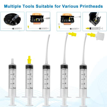Printhead Cleaning Kits for Epson HP Canon Brother Inkjet Printers, 100ML - size: 100 ml